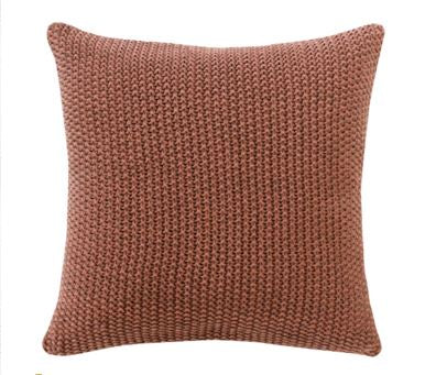 Milford Moss Stitch Muted Clay Cushion 45x45cm HW Cushions Mulberi   