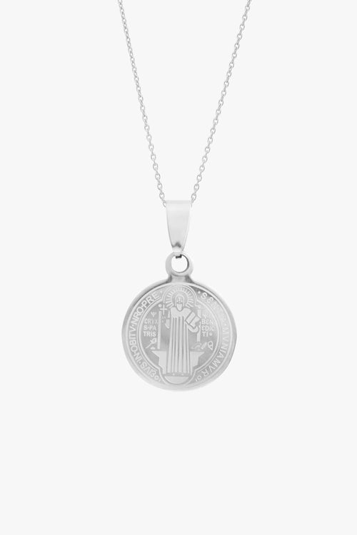 Saints Circle Silver Necklace EOL ACC Jewellery Lindi Kingi   