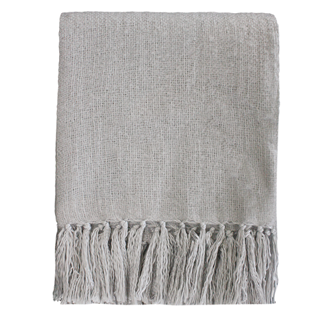 Rhapsody Acrylic Brushed Concrete Throw 130x150cm HW Throws Mulberi   