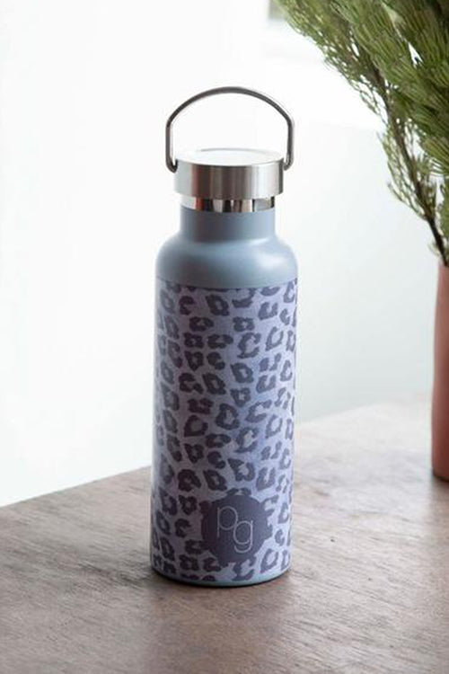 Stainless Steel Kirov Snow Leopard Drink Bottle HW Drink Bottles, Coolers, Takeaway Cups Porter Green   