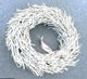 White Large Wicker Wreath 70x48cm