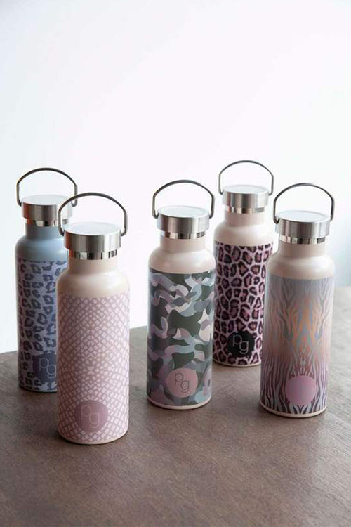 Stainless Steel Kirov Snow Leopard Drink Bottle HW Drink Bottles, Coolers, Takeaway Cups Porter Green   