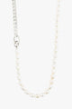 Precious Silver Chain With Pearls Necklace