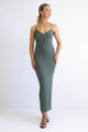 Head Turner Forest Cut Away Strappy Ring Front Midi Dress