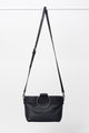 Pebbles Small Metal Ring Black Bucket Bag