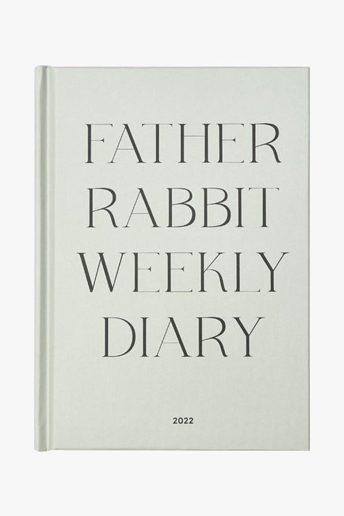 Father Rabbit Weekly Diary 2022 Modern Mineral HW Stationery - Journal, Notebook, Planner Father Rabbit   