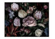 Flounce Dark Floral Print Canvas with Frame 80x120cm