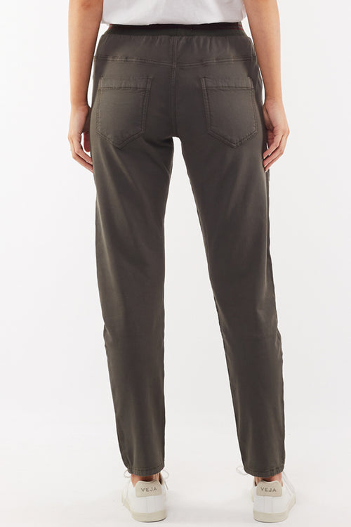 Sylvia Khaki Jogger WW Pants Foxwood   