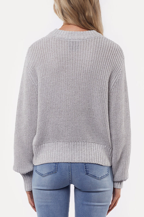 Original Grey Marle Comfy Knit WW Knitwear All About Eve   