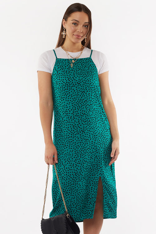 Rachael Pine Sprinkle Slip Midi Dress WW Dress All About Eve   