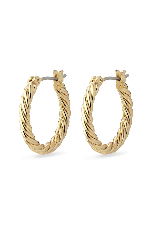 Cece Twisted Ring Earring ACC Jewellery Pilgrim Gold d 