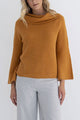 Stella Wide Neck and Sleeve Ginger Jumper