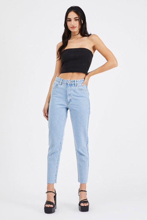 A 94 High Slim Walk Away Pale Blue Denim Jean WW Jeans Abrand Jeans   