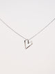 Open Heart Necklace EOL Sterling Silver