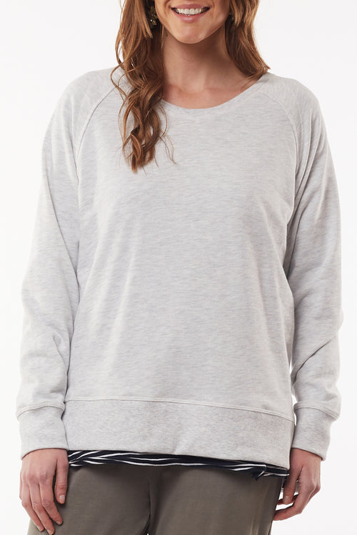 Sydney Snow Marle Crew WW Sweatshirt Elm   