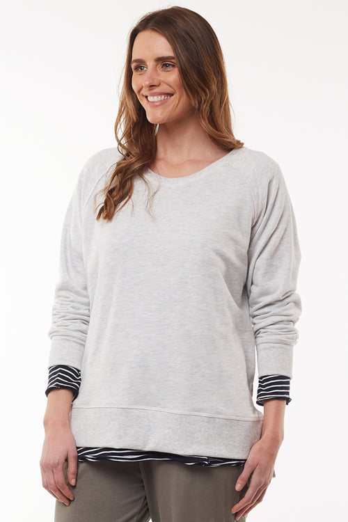 Sydney Snow Marle Crew WW Sweatshirt Elm   