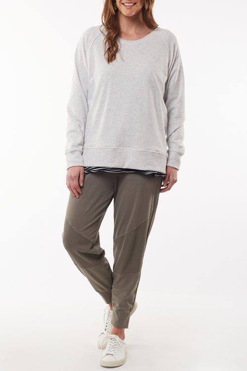 Sydney Snow Marle Crew WW Sweatshirt Elm   