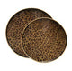 Round Leopard Print Medium Tray 325x40cm