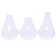 Sienna 3 Joined Opaque White Glass Vase Style 7