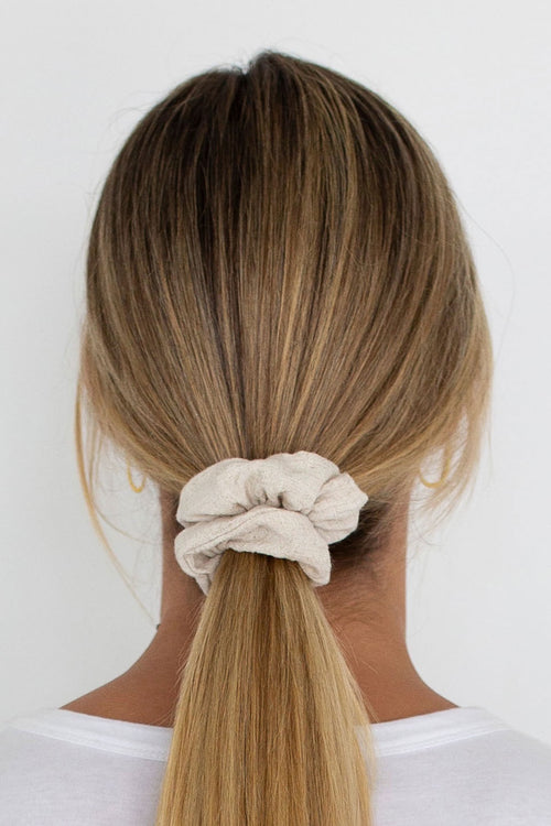 Everyday Natural Linen Scrunchie ACC Other - Belt, Keycharm, Scrunchie, Umbrella Humidity Lifestyle   