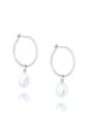 Baroque Pearl Willpower SS Hoop Earring