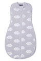 Zip Up Swaddle Silver Clouds