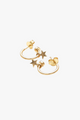 Stolen Star Anchor Sleeper Earrings 18ct Gold Plated