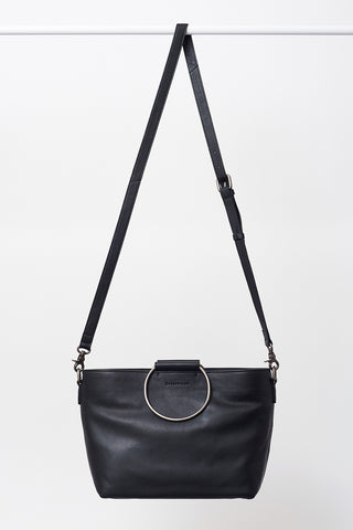 Paloma Large Metal Ring Black Bucket Bag ACC Bags - All, incl Phone Bags Briarwood   