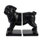 Pug Dog Black Bookends