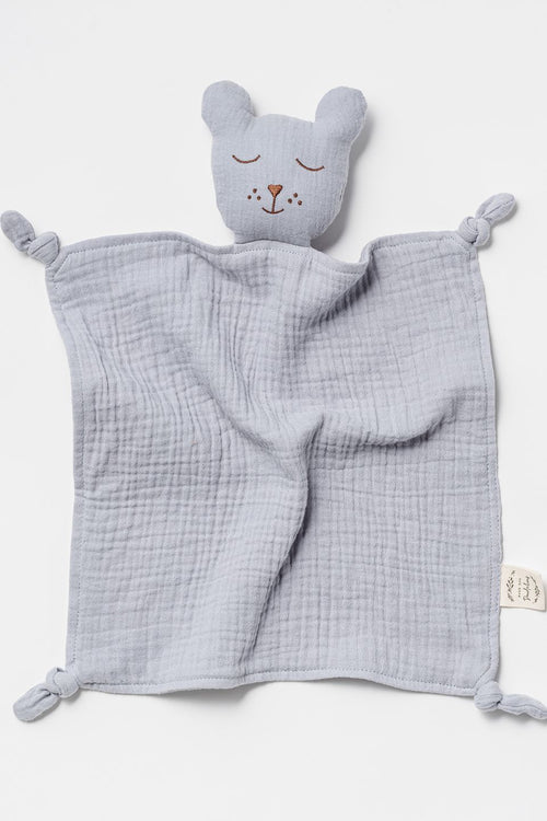 Organic Muslin Sleepy Bear Lovey Frost HW Kids Not specified   