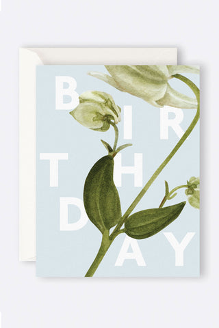 Floral Happy Birthday Card HW Stationery - Journal, Notebook, Planner Father Rabbit   