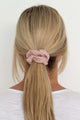 Blush Linen Scrunchie