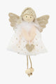 Moritz Style 45 Angel White with Gold Wings and Gold Spots on Dress Holding a Gold Heart