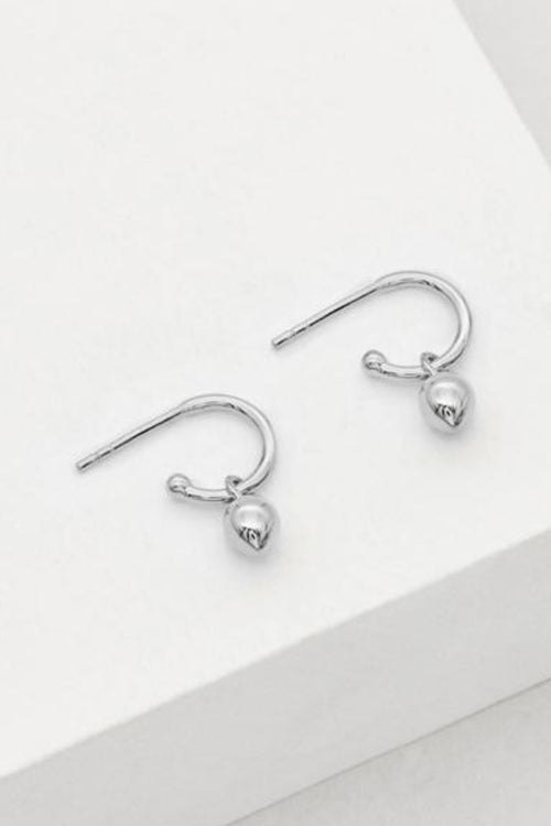 Bud Base Hoop Earrings Sterling Silver ACC Jewellery Linda Tahija   