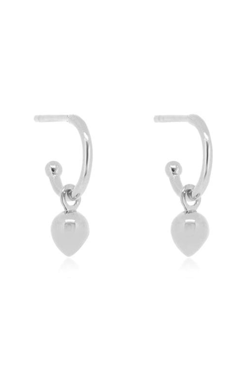 Bud Base Hoop Earrings Sterling Silver ACC Jewellery Linda Tahija   