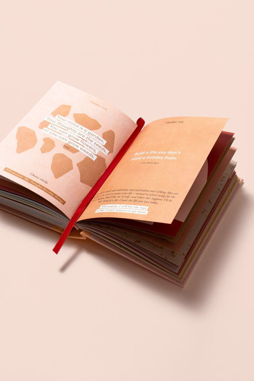 Mini Daily Mantras Red Blush Book EOL HW Books Collective Hub   