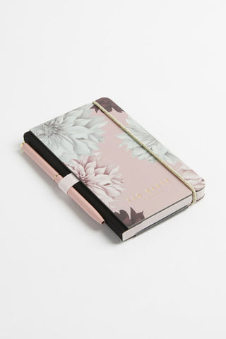 Mini Notebook and Pen Pink Clove Pink Floral HW Stationery - Journal, Notebook, Planner Ted Baker   