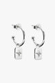 Rectangle Clover Sterling Silver EOL Earrings