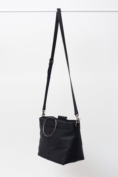 Paloma Large Metal Ring Black Bucket Bag ACC Bags - All, incl Phone Bags Briarwood   