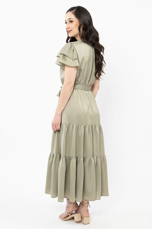 Cruise Sage SS Tiered Maxi Dress WW Dress Seeking Lola   