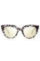 Double Take Cat Eye Black Grey Tort Lens Sunglasses