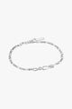 Chain Reaction Fine Silver Chain Bracelet