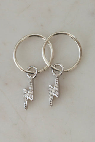 Flashy Sleeper Earrings Silver ACC Jewellery Sophie   