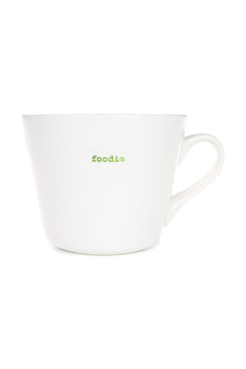 Foodie White Bucket Mug 350ml HW Mugs Keith Brymer Jones   