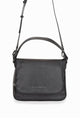 For Keeps Black Crossbody Bag with Zipped Flat Gunmetal Hardware