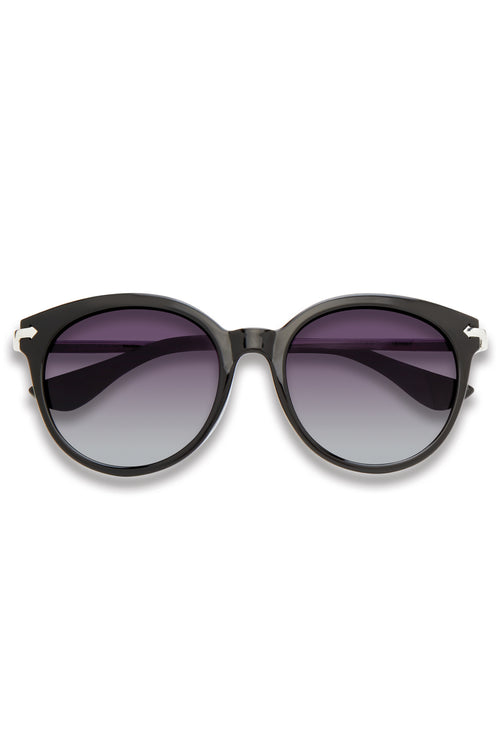 Ft. Lavish Round Black With Silver Arrows Sunglasses ACC Glasses - Sunglasses Prive Revaux   