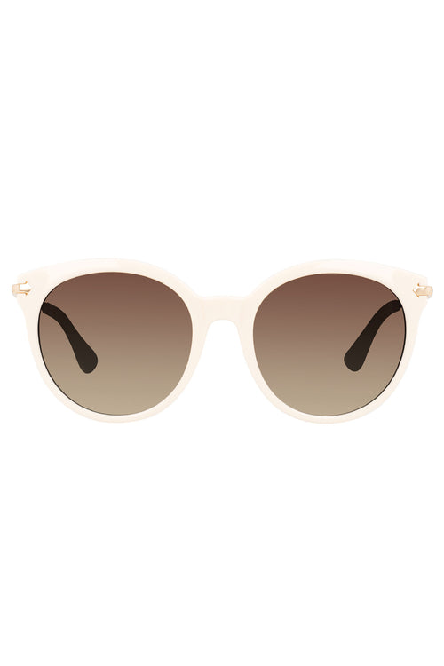 Ft. Lavish Round Ivory With Gold Arrows Sunglasses ACC Glasses - Sunglasses Prive Revaux   