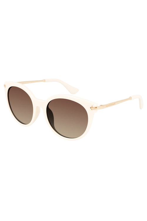 Ft. Lavish Round Ivory With Gold Arrows Sunglasses ACC Glasses - Sunglasses Prive Revaux   