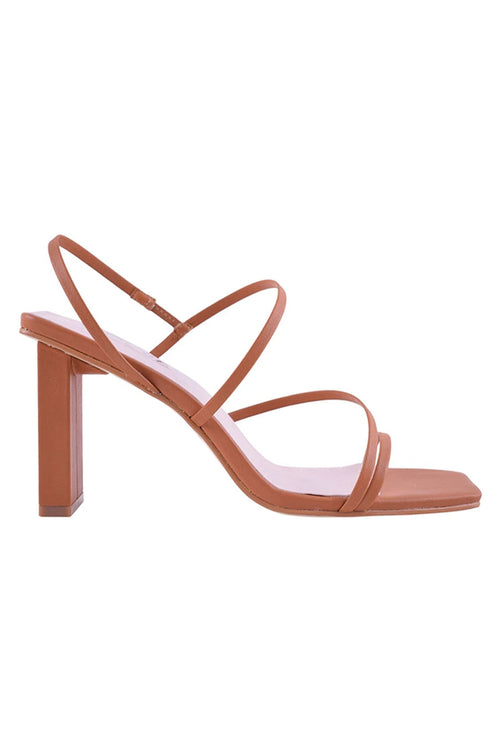 Geanie Toffee Nude Strappy Heel General Solsana   