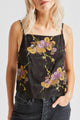 Gisele Black Moss Print Cami